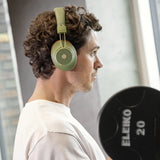 Over Ear Headphones: Kreafunk Abeat Qi Bluetooth Headphones W/ Anc - Urban Green