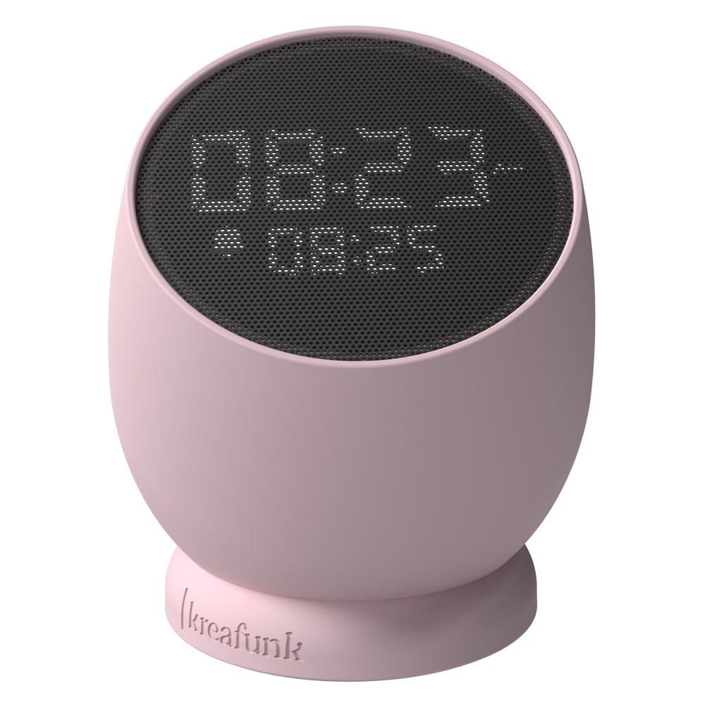Clocks: Kreafunk Bell Alarm Clock - Dusty Rose