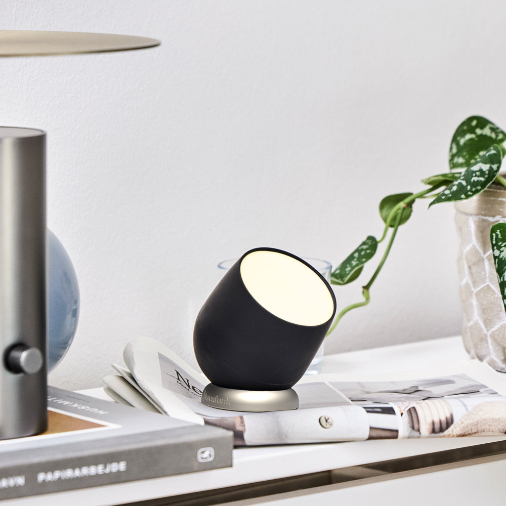 Table Lamps: Kreafunk Beam Lamp, Portable And Rechargeable - Black