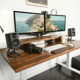Audio Speakers: Kanto ORA 100W Powered Reference Desktop Computer Speakers with Bluetooth 5.0 Black