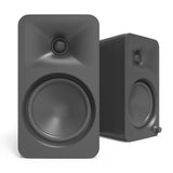Audio Speakers: Kanto ORA4 140W Powered Reference Speakers with USB-C Input and Bluetooth - Black, Pair
