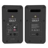 Audio Speakers: Kanto ORA4 140W Powered Reference Speakers with USB-C Input and Bluetooth - Black, Pair