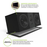 Speaker Accessories: Kanto S10 Low-Profile Angled Sound Bar and Center Channel Speaker Stand for Home Theater