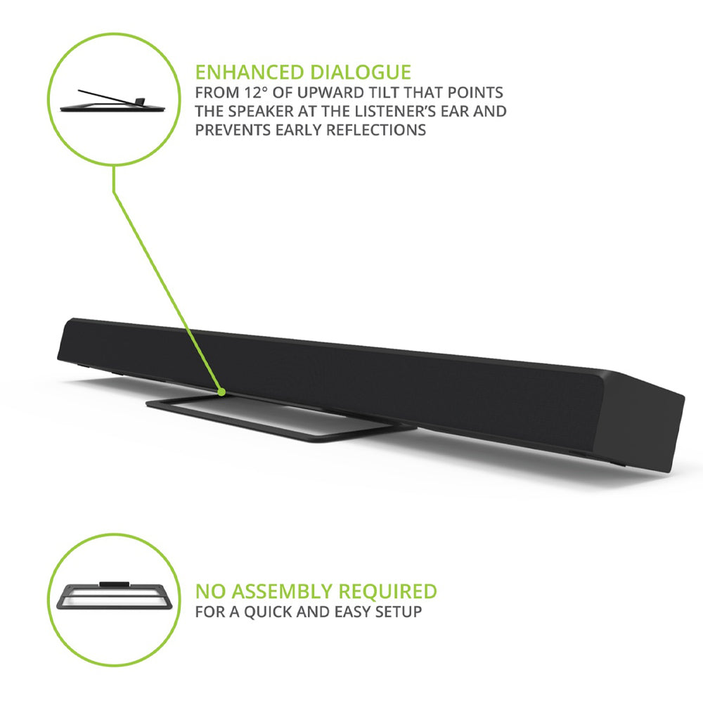 Speaker Accessories: Kanto S10 Low-Profile Angled Sound Bar and Center Channel Speaker Stand for Home Theater