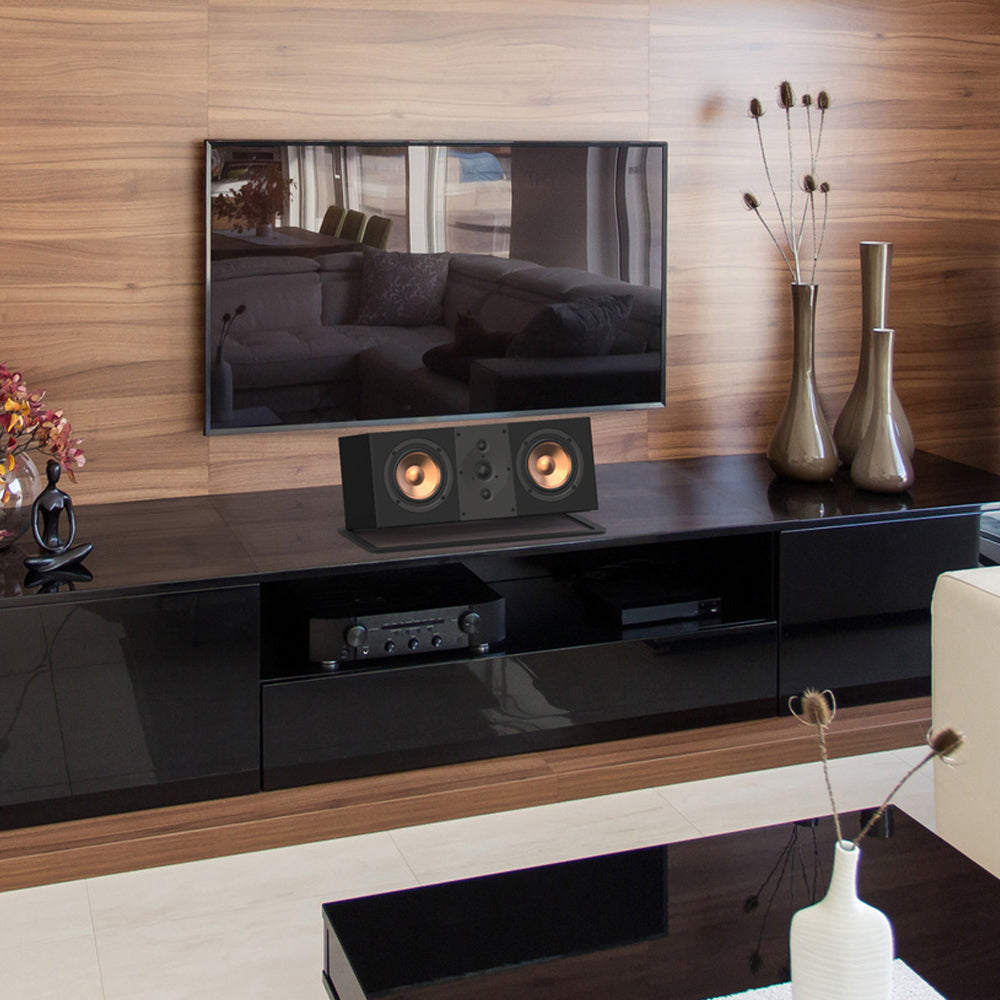 Speaker Accessories: Kanto S10 Low-Profile Angled Sound Bar and Center Channel Speaker Stand for Home Theater