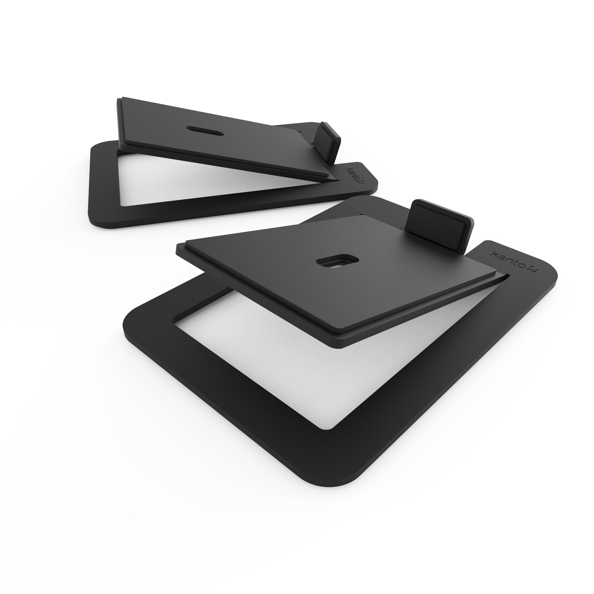 Speaker Accessories: Kanto S6 Angled Desktop Speaker Stands for Large Speakers - Pair, Black