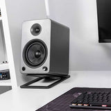 Speaker Accessories: Kanto S6 Angled Desktop Speaker Stands for Large Speakers - Pair, Black