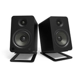 Speaker Accessories: Kanto S6 Angled Desktop Speaker Stands for Large Speakers - Pair, Black