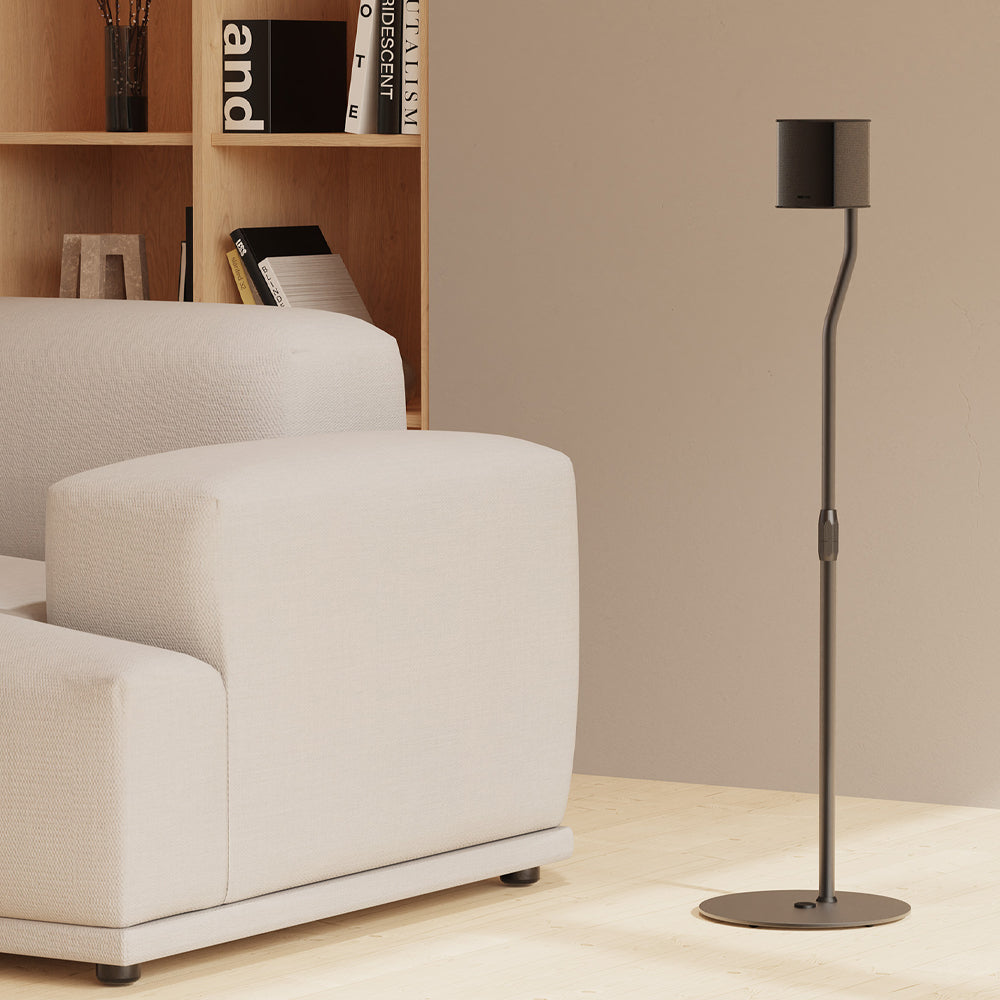 Audio Speakers: Kanto SLH Universal Height Adjustable Speaker Stands for Satellites up to 4.1 kg - Black, Pair