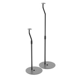 Audio Speakers: Kanto SLH Universal Height Adjustable Speaker Stands for Satellites up to 4.1 kg - Black, Pair