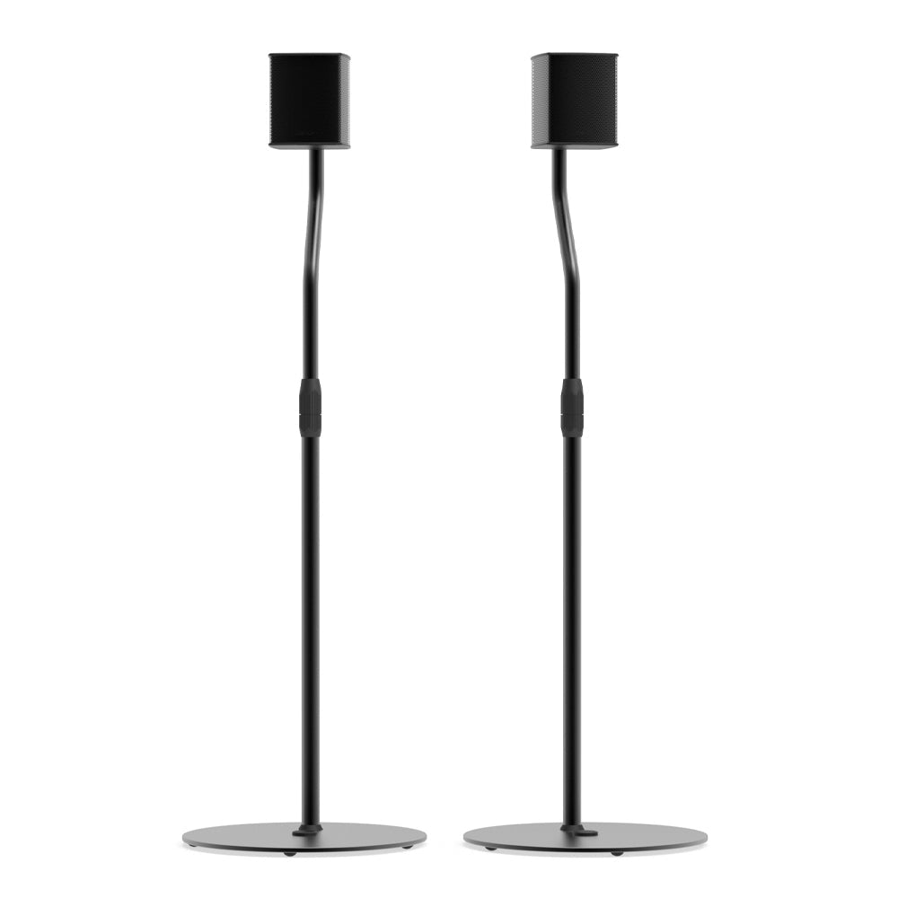 Audio Speakers: Kanto SLH Universal Height Adjustable Speaker Stands for Satellites up to 4.1 kg - Black, Pair