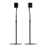 Audio Speakers: Kanto SLH Universal Height Adjustable Speaker Stands for Satellites up to 4.1 kg - Black, Pair