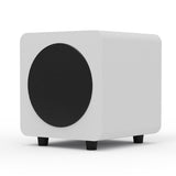 Audio Speakers: Kanto SUB6 200W 6" Sealed Powered Subwoofer, Matte White