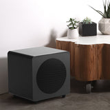 Audio Speakers: Kanto SUB8 300W 8" Sealed Powered Subwoofer, Matte Black