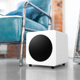 Audio Speakers: Kanto SUB8 300W 8" Sealed Powered Subwoofer, Matte White