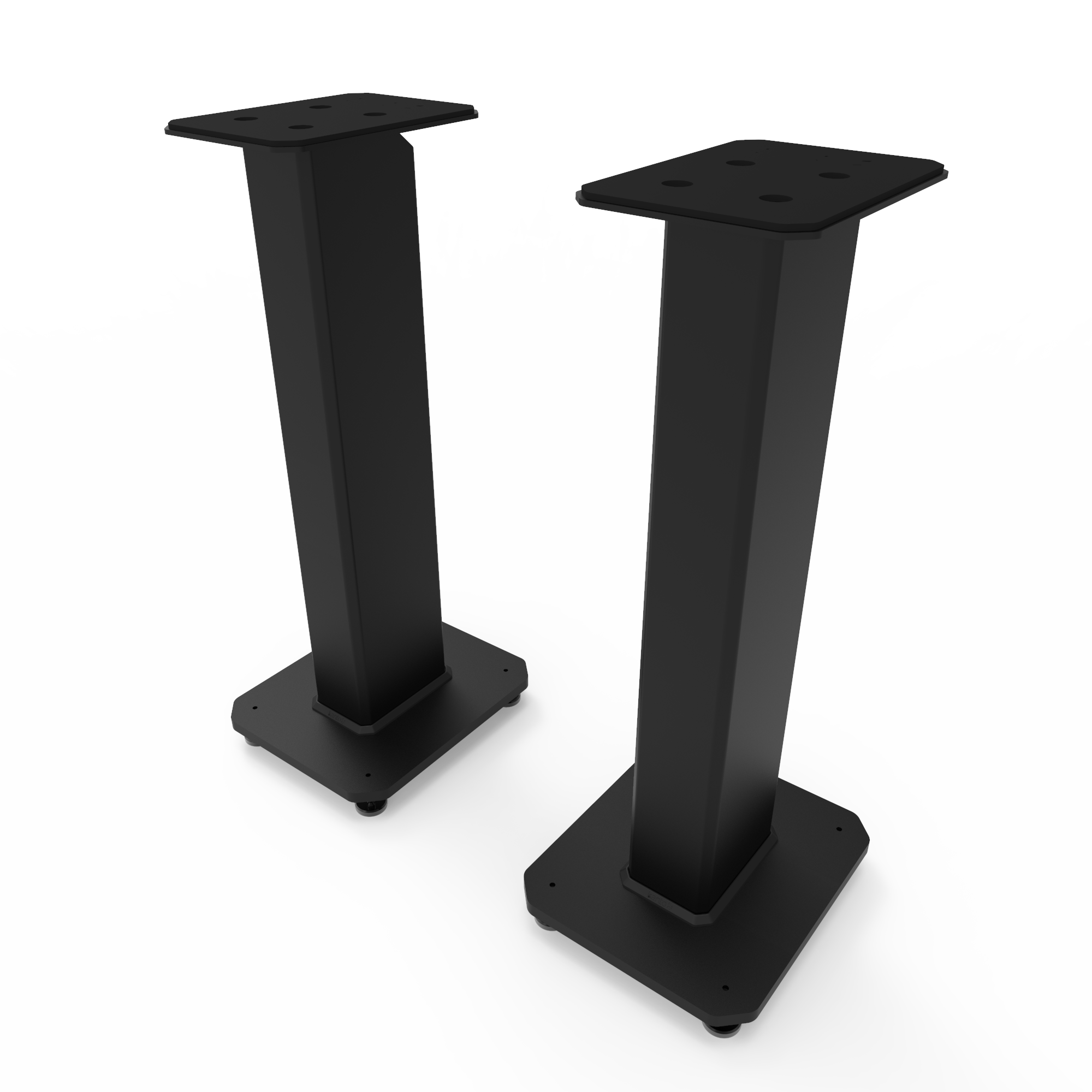 Speaker Accessories: Kanto SX26 26" Tall Fillable Speaker Stands with Isolation Feet - Pair, Black