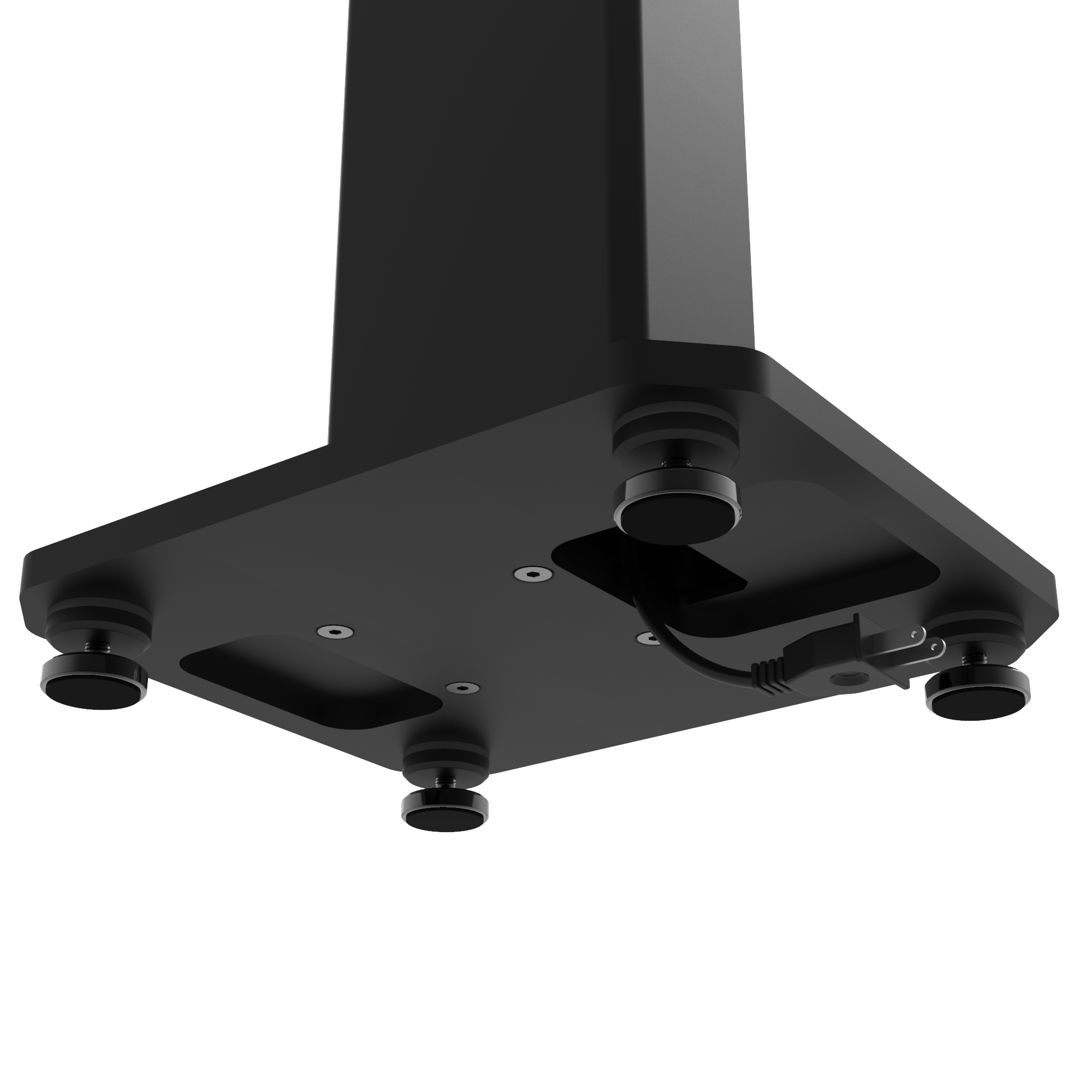 Speaker Accessories: Kanto SX26 26" Tall Fillable Speaker Stands with Isolation Feet - Pair, Black