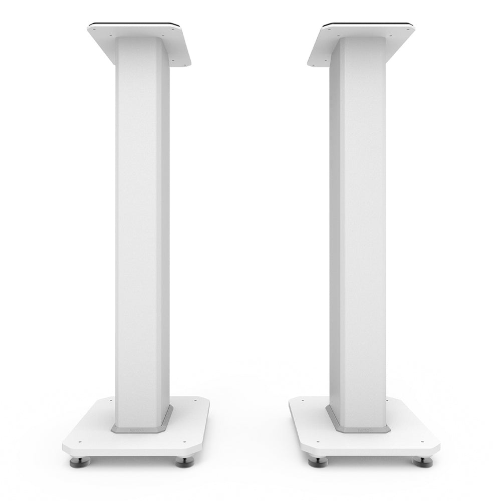 Speaker Accessories: Kanto SX30W 30" Tall Fillable Speaker Stands with Isolation Feet - Pair, White