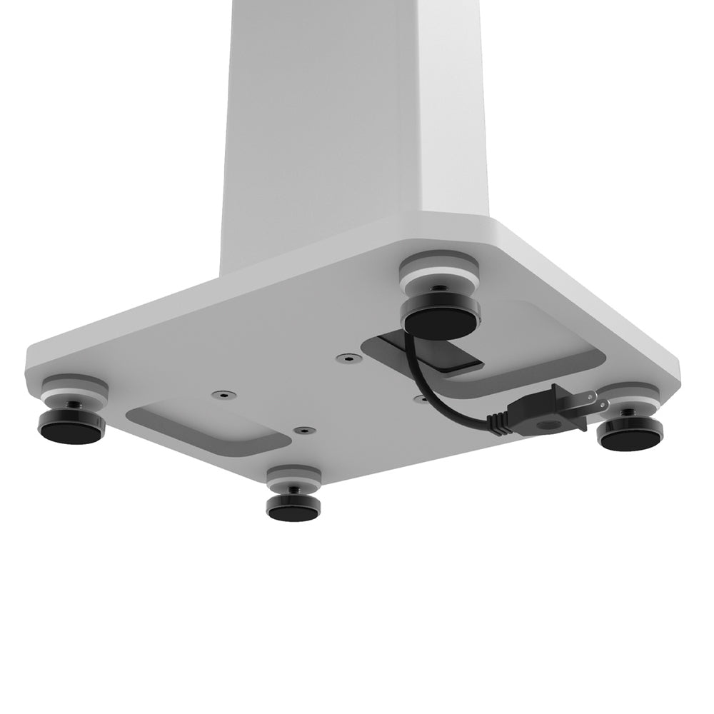 Speaker Accessories: Kanto SX30W 30" Tall Fillable Speaker Stands with Isolation Feet - Pair, White
