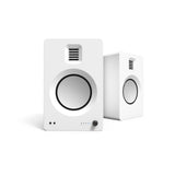 Bluetooth Speakers: Kanto TUK 260W Powered Bookshelf Speakers with Headphone Out, USB Input, Dedicated Phono Pre-amp, Bluetooth - Pair, Matte White