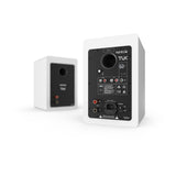 Bluetooth Speakers: Kanto TUK 260W Powered Bookshelf Speakers with Headphone Out, USB Input, Dedicated Phono Pre-amp, Bluetooth - Pair, Matte White