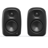 Audio Speakers: Kanto UKI 100W Desktop Speakers with Bluetooth, USB-C, Headphone out, Onyx (Matte Black), Pair
