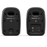 Audio Speakers: Kanto UKI 100W Desktop Speakers with Bluetooth, USB-C, Headphone out, Onyx (Matte Black), Pair