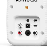 Audio Speakers: Kanto UKI 100W Desktop Speakers with Bluetooth, USB-C, Headphone out, Chalk (Matte White), Pair