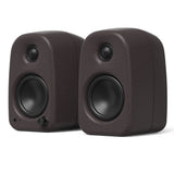 Audio Speakers: Kanto UKI 100W Desktop Speakers with Bluetooth, USB-C, Headphone out, Pumice (Speckled Brown), Pair