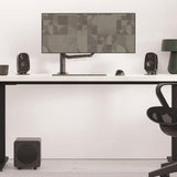 Audio Speakers: Kanto UKI 100W Desktop Speakers with Bluetooth, USB-C, Headphone out, Pumice (Speckled Brown), Pair