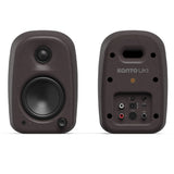 Audio Speakers: Kanto UKI 100W Desktop Speakers with Bluetooth, USB-C, Headphone out, Pumice (Speckled Brown), Pair