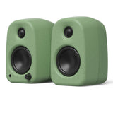 Audio Speakers: Kanto UKI 100W Desktop Speakers with Bluetooth, USB-C, Headphone out, Sage (Matte Green), Pair