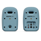 Audio Speakers: Kanto UKI 100W Desktop Speakers with Bluetooth, USB-C, Headphone out, Cornflower (Matte Blue), Pair