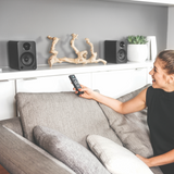 Bluetooth Speakers: Kanto YU4 140W Powered Bookshelf Speakers with Bluetooth and Phono Preamp - Pair, Matte Black