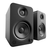 Bluetooth Speakers: Kanto YU4 140W Powered Bookshelf Speakers with Bluetooth and Phono Preamp - Pair, Matte Black