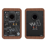 Bluetooth Speakers: Kanto YU4 140W Powered Bookshelf Speakers with Bluetooth and Phono Preamp - Pair, Walnut