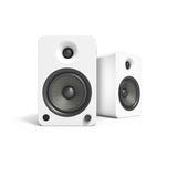 Bluetooth Speakers: Kanto YU6 200W Powered Bookshelf Speakers with Bluetooth and Phono Preamp - Pair, Matte White