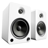 Bluetooth Speakers: Kanto YU6 200W Powered Bookshelf Speakers with Bluetooth and Phono Preamp - Pair, Matte White