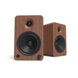 Bluetooth Speakers: Kanto YU6 200W Powered Bookshelf Speakers with Bluetooth and Phono Preamp - Pair, Walnut