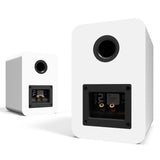 Bluetooth Speakers: Kanto YU Passive 4" Speakers with 1" Silk Dome Tweeter and 4" Kevlar Woofer - White, Pair