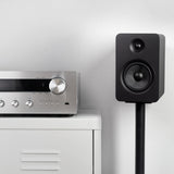 Bluetooth Speakers: Kanto YU Passive 5.25" Speakers with 1" Silk Dome Tweeter and 5.25" Kevlar Woofer - Black, Pair