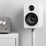 Bluetooth Speakers: Kanto YU Passive 5.25" Speakers with 1" Silk Dome Tweeter and 5.25" Kevlar Woofer - White, Pair