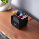 Clocks: Lexon Oslo Dab & Fm Alarm Clock Radio / Bluetooth Speaker / Wireless Charger - Black