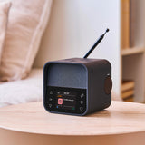 Clocks: Lexon Oslo Dab & Fm Alarm Clock Radio / Bluetooth Speaker / Wireless Charger - Black
