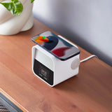 Clocks: Lexon Oslo Dab & Fm Alarm Clock Radio / Bluetooth Speaker / Wireless Charger - White