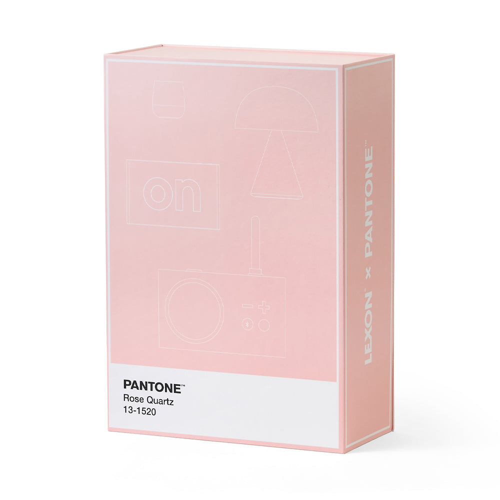 Table Lamps: Lexon GIFT Set PANTONE - Includes Mino+ Mini Speaker, Flip Classic Clock, Mina M Lamp, Thykho 3  Speaker - Rose Pink