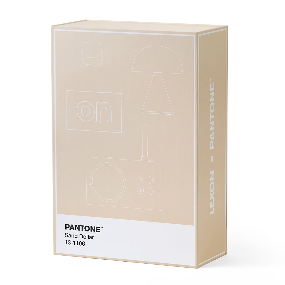 Table Lamps: Lexon GIFT Set PANTONE - Includes Mino+ Mini Speaker, Flip Classic Clock, Mina M Lamp, Thykho 3  Speaker - Sand