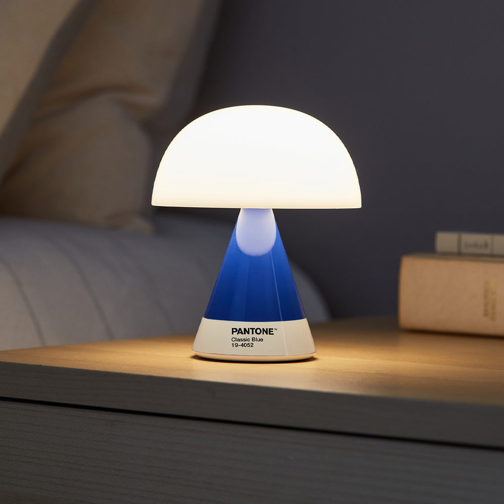 Table Lamps: Lexon Mina M Medium Portable Led Lamp PANTONE - Classic Blue