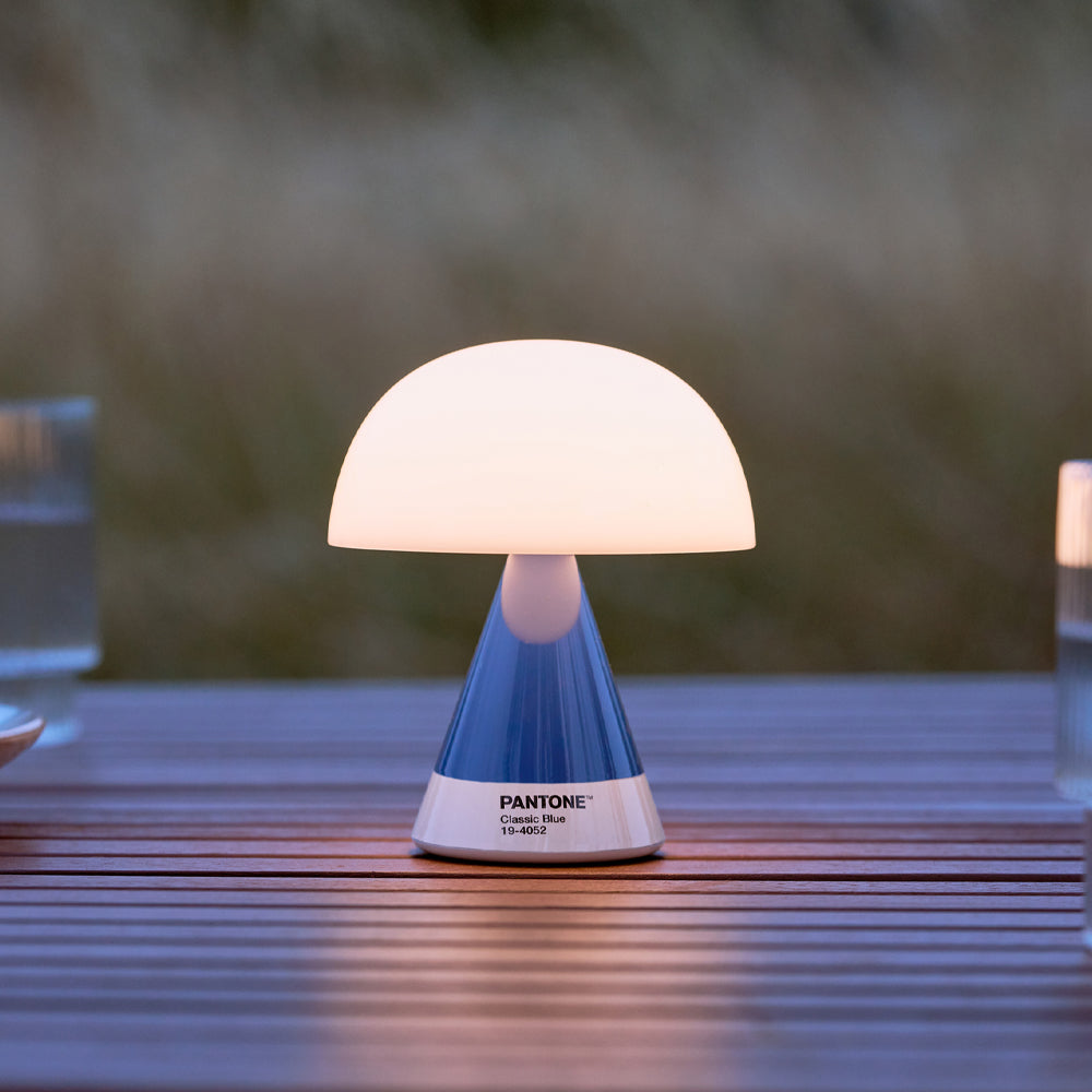Table Lamps: Lexon Mina M Medium Portable Led Lamp PANTONE - Classic Blue