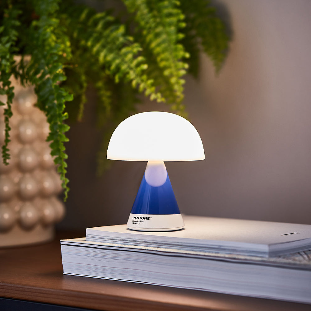 Table Lamps: Lexon Mina M Medium Portable Led Lamp PANTONE - Classic Blue